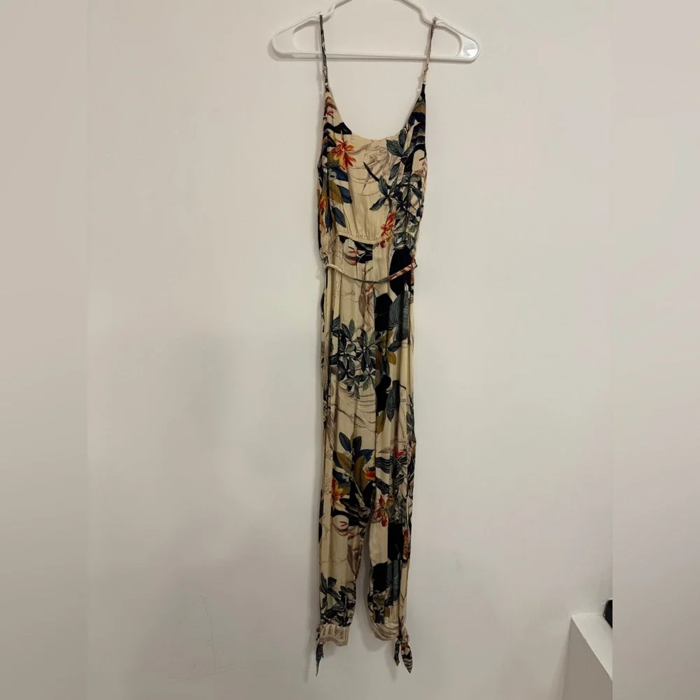 Dress Forum Cream  tropical Jumpsuit Resort Wear - Picture 7 of 7